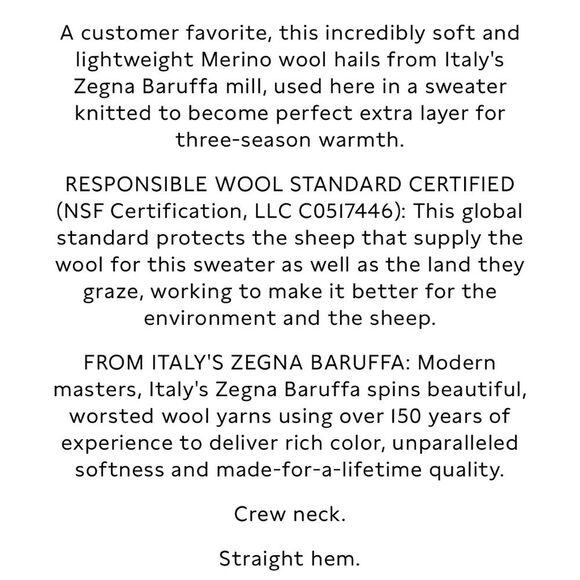 Banana Republic Italian Merino Yarn Crewneck Sweater Size Large - Picture 9 of 11